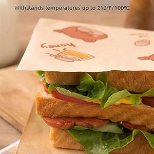 Sacs en papier kraft brun avec logo, fond pointu, pour emballage alimentaire - Product Image 2