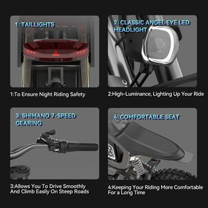 Motocicleta Eléctrica Todoterreno de Suspensión Completa para Adultos, 3000W 72V 40Ah, para Montaña, Motocross, <span class=keywords><strong>Pit</strong></span>, Gravel, Envío desde Almacén en EE. UU. - Product Image 6