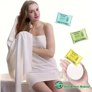 大尺寸30x60cm 70x140cm压缩浴巾压缩可重复使用浴巾大一次性压缩浴巾 - Product Image 6