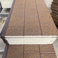 Panneau sandwich en mousse de polyuréthane pour bardage, matériau d'isolation décoratif pour murs extérieurs avec prix avantageux pour les commandes en gros