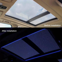 Pour BMW Série 3/5 G20 G30 X3 X4 X5 X6 X7, moulures intérieures de toit ouvrant, éclairage d'ambiance panoramique LED 11 couleurs, ABS