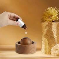 Diffuseur d'huiles essentielles pour voiture et maison - Fabriqué en bois, mini diffuseur de parfum naturel mignon, adapté à la chambre à coucher, au salon, à la salle de bain