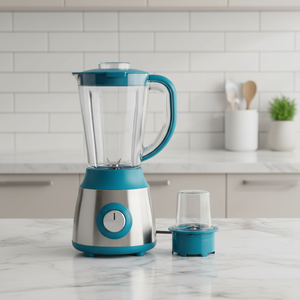 Mini 2 en 1 Extracteur de jus électrique en acier inoxydable, mixeur de cuisine, capacité de 1,6 L, 2 vitesses, 350 W, 6 lames, boîte cadeau, usage domestique JIZYA - Product Image 5