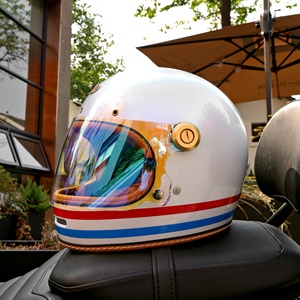 Mũ bảo hiểm xe máy <span class=keywords><strong>Retro</strong></span> mùa đông và mùa thu dành cho nam và nữ, mũ bảo hiểm <span class=keywords><strong>full</strong></span> <span class=keywords><strong>face</strong></span> cho xe tay ga, xe cruiser, sử dụng được quanh năm - Product Image 2