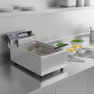 Freidora Eléctrica Comercial <span class=keywords><strong>de</strong></span> Gran Capacidad XMG, Freidora <span class=keywords><strong>de</strong></span> Acero Inoxidable <span class=keywords><strong>de</strong></span> un Solo <span class=keywords><strong>Tanque</strong></span> - Product Image 1