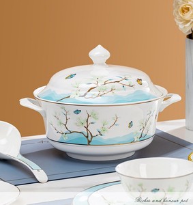 <span class=keywords><strong>Service</strong></span> de table 16 pièces en <span class=keywords><strong>porcelaine</strong></span> osseuse <span class=keywords><strong>à</strong></span> motif personnalisable, nouveau style chinois, avec baguettes en céramique de Jingdezhen - Product Image 5