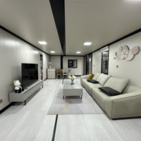 Bungalow de madera prefabricado expandible de 40 pies, marco de acero, Chalet en Bois, uso de Casa de oficina, Panel sándwich hecho, cochera perfecta