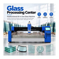 Machine de perçage de verre HMI à 3 axes, automatique, à tête simple ou triple, pour trous ronds