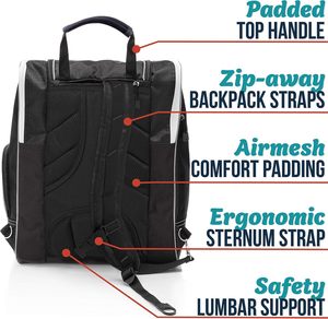 Sac à bottes <span class=keywords><strong>de</strong></span> <span class=keywords><strong>ski</strong></span> pour hommes, bagage <span class=keywords><strong>de</strong></span> <span class=keywords><strong>voyage</strong></span> pour <span class=keywords><strong>ski</strong></span>/snowboard, fermeture éclair, sac <span class=keywords><strong>de</strong></span> rangement pour équipement et chaussures, sacs à dos - Product Image 2