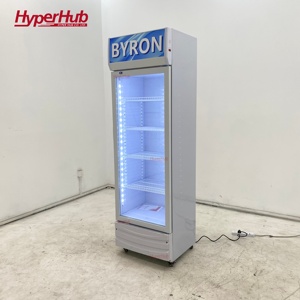Réfrigérateur commercial à température unique pour boissons, vitrine réfrigérée à porte vitrée simple pour jus, sodas et lait - Product Image 3