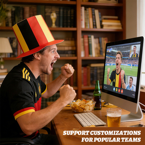 Sombrero Deportivo Personalizable con Logotipo, Estampado Completo de la Copa Mundial de Fútbol, Banderas de Estados Unidos, México y <span class=keywords><strong>Brasil</strong></span>, para Viajes y <span class=keywords><strong>Partidos</strong></span> de Fútbol - Product Image 5