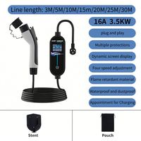 Nouveau chargeur EV portable YCX YCX 16A 3,5 kW Type 2/Type 1/GBT avec entrée 200-220V certifié CE pour voitures électriques