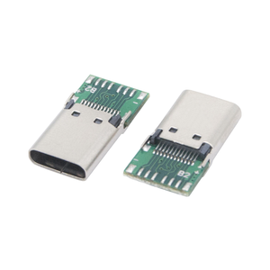 מחבר USB Type C נקבה, מעטפת 1.5 מטר, 5V 3A/5A, לוח PC מפלדת אל-חלד, מחבר USB לא מוגן, Usbrr DSC-0148, 24 פינים - Product Image 4