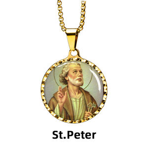 Colgante Conmemorativo Religioso de San Pedro GIVELUCK, Simboliza la Dedicación y la Fe - Product Image 2