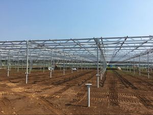 Estructura de Acero Galvanizado para Granjas Solares de 50kw, Suministro del Fabricante Líder, AS-AL-RC, Soporte de Montaje Solar Fotovoltaico Agrícola - Product Image 1