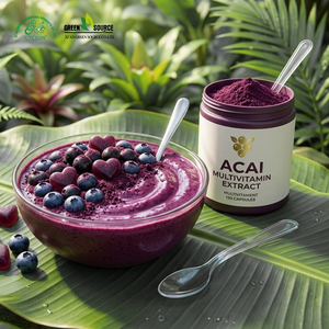 Poudre de baies <span class=keywords><strong>d</strong></span>'açaï biologique lyophilisée, superaliment pour boissons, compléments alimentaires, smoothies, vente en gros OEM ODM - Product Image 2