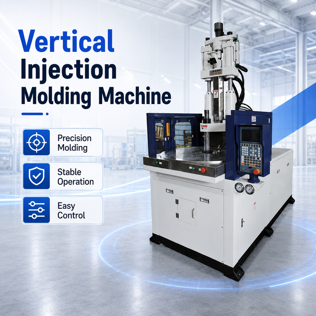 Vertical Clamping Horizontal Injection Machine for Micro Switch and Limit Switch Insert Molding