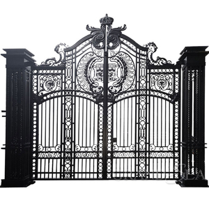 Puerta Principal <span class=keywords><strong>de</strong></span> Seguridad <span class=keywords><strong>de</strong></span> Hierro Forjado para <span class=keywords><strong>Entrada</strong></span>, Puertas Exteriores para Casa o Villa, Precio <span class=keywords><strong>de</strong></span> Mercado - Product Image 2
