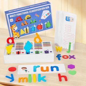 Jeu de reconnaissance des lettres ABC, cartes flash alphabet, jeu d'association de mots à lire, jouet d'apprentissage de l'orthographe - Product Image 3