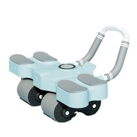 Appareil de fitness à domicile multifonctionnel Entraîneur abdominal intelligent à quatre roues Comptage de rebond automatique pour les roues à rouleaux abdominaux