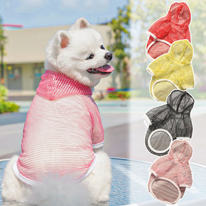 Chaleco con capucha transpirable para mascotas, ropa de protección solar de verano para gatos y perros pequeños y medianos, Teddy Bichon Frise - Product Image 2