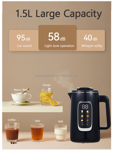 Théière turque intelligente personnalisée en usine appareils ménagers ensemble de théière double en acier inoxydable 2 en 1 théière électrique Samovar - Product Image 6