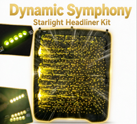 Kit de plafond étoilé à fibres optiques avec source de lumière LED distribuée par fibre optique de 0,5 mm, symphonie dynamique, garantie de 3 ans