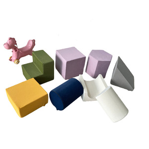 Ensemble de jeu d'escalade pour enfants, canapé souple, formes géométriques, tissu, mousse haute élasticité, jouet d'intérieur pour bébé et maternelle - Product Image 4