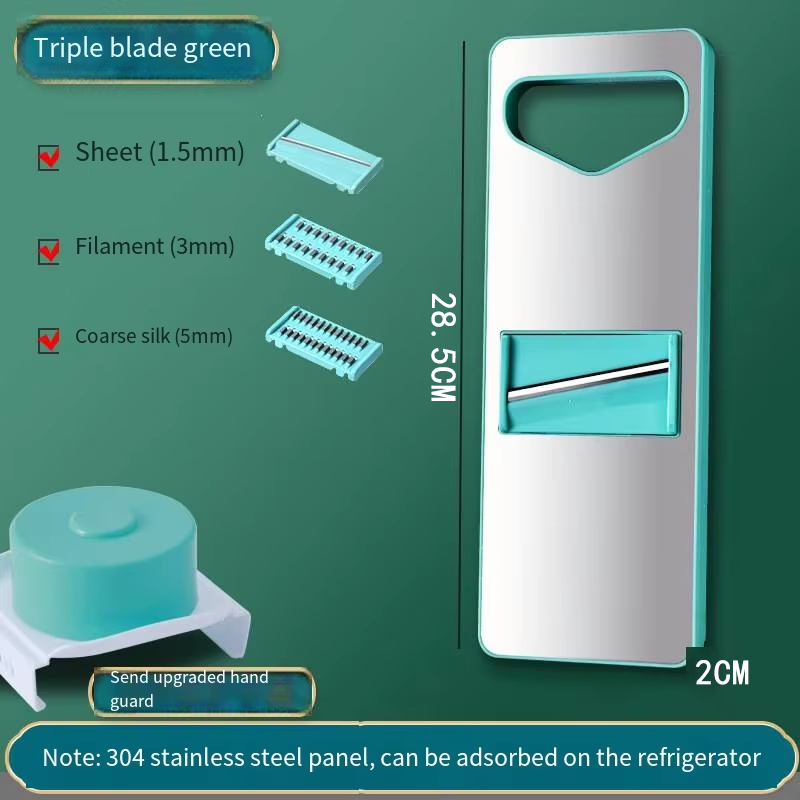 Green-Three knife green grater