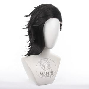 วิกผมคอสเพลย์ Tokyo revengers 40cm ยาวปานกลางสีดำผสม kokonoi <span class=keywords><strong>Hajime</strong></span> วิกผมสังเคราะห์อะนิเมะทนความร้อน - Product Image 3