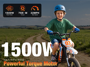 Bicicleta Deportiva Infantil EU Nexvey con Cuadro de Hierro, 3 Velocidades, Batería de Litio de 48V/13AH, Popular entre Fabricantes Chinos - Product Image 2
