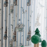 Cortinas Transparentes Personalizadas de Lujo, Cortinas Translúcidas Suaves para Decoración del Hogar