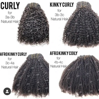 Luxuriöse, kutikula-ausgerichtete 100 % unbehandelte vietnamesische Echthaar-Bündel, Kinky Curly, doppelt gezogen, dicke Rohhaar-Extensions