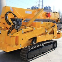 Grue araignée innovante tout-terrain diesel 3T-Système hydraulique avancé à faible bruit Hauteur de levage de 9.6m et moment 30KN.M