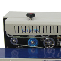 FR900 Scelleuse horizontale semi-automatique pour sacs en film plastique avec imprimante à encre sèche pour code de lot, machine de scellage continu pour emballages en feuille