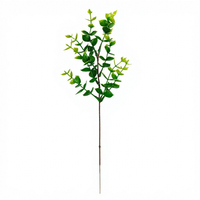 Expédition Rapide – Tiges d'Eucalyptus Artificielles en Soie, Muguet, Gypsophile, Marguerites, Verdure Rustique, Tiges Durables et Pliables pour Mariage
