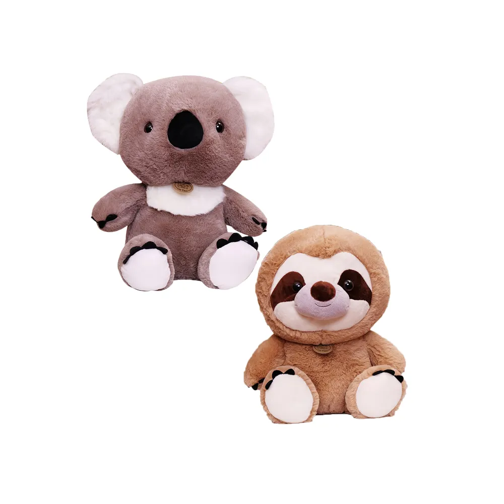 Sloth mainan hewan hutan boneka boneka kehidupan nyata Hadiah merpati boneka tidur beruang Koala mainan boneka lembut
