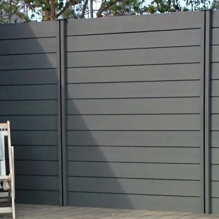 Bricolage maison wpc clôture composite WPC clôture bois composite imperméable résistant aux UV jardin extérieur panneaux de clôture en bois