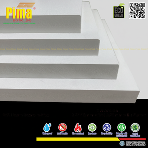 แผ่นพีวีซีโพลีไวนิลหนา25มม. สีขาวทนทาน0.6กรัม/ความหนาแน่น cm3ขยายการก่อสร้างสำหรับแผ่นผนังเฟอร์นิเจอร์-HS - Product Image 1