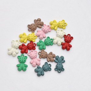 <b>Cute</b> Cartoon <b>Bear</b> Charms Alloy Spray Painted Multi Color For DIY Jewelry Making Unisex Gift Spring 2023 - Product Image 4