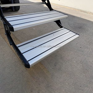 Max. Chargement 220KGS Manuel Pliant RV Étape En Aluminium Simple Étape pour Camping-Car <span class=keywords><strong>Caravane</strong></span> - Product Image 4