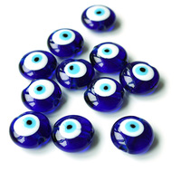Perles rondes en verre cristal bleu foncé, perles lampwork, fournitures de fabrication de bijoux faits à la main pour bracelets et colliers, vente en gros
