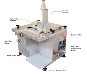 Machine <span class=keywords><strong>à</strong></span> dé<span class=keywords><strong>couper</strong></span> <span class=keywords><strong>la</strong></span> viande automatique commerciale, 30-60 pièces par minute, en acier inoxydable, scie <span class=keywords><strong>à</strong></span> os et <span class=keywords><strong>à</strong></span> viande, machine <span class=keywords><strong>à</strong></span> écailler - Product Image 3