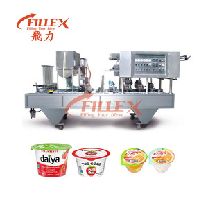 Máquina automática de sellado y lijado para llenado de tazas de salsa de leche y agua de Yogurt - Product Image 5