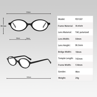 Grande Tendance Rétro Monture Optique Rondes Petites Anti-Lumière Bleue en Acétate pour Hommes et Femmes Tendance