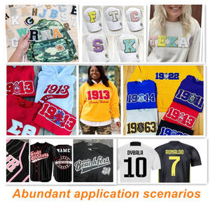 Patchs brodés personnalisés en fer de l'alphabet grec tous les groupes patchs en chenille pour fraternité sororité chaleur appliquée sur vêtement en PU - Product Image 6