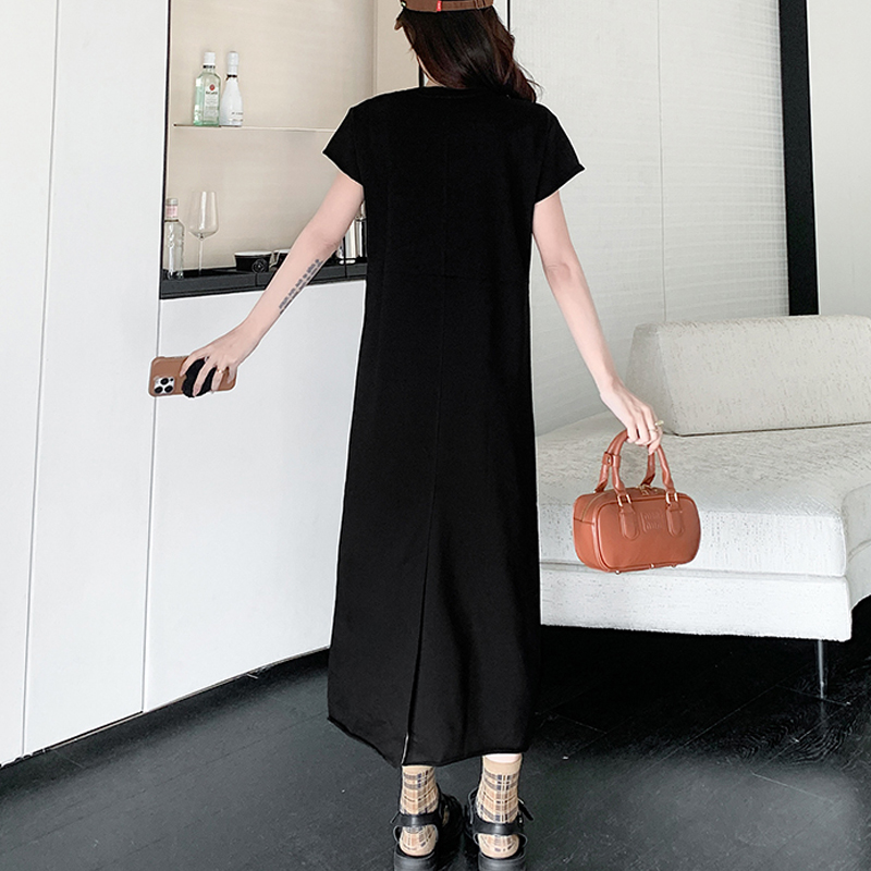 blank cotton dresses White Side Tie Cotton Maxi Dress BLANK