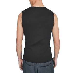 Custom <strong>Henley</strong> Style High Quality 100 % Cotton <strong>Men's</strong> Sleeveless Tank <strong>Top</strong> Hot Summer <strong>Top</strong> Casual Wear - Product Image 3