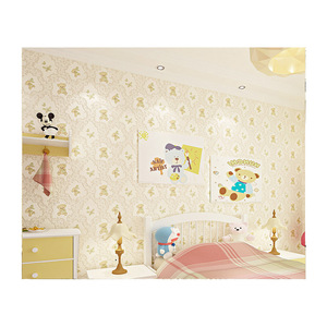 Carta <span class=keywords><strong>da</strong></span> Parati per Cameretta Bambini con Orsetti Cartoon, Adesiva e Rimovibile, Non Tessuta, per Camere di Ragazzi e Ragazze, Calda e Romantica, Copertura Completa della <span class=keywords><strong>Parete</strong></span> - Product Image 6