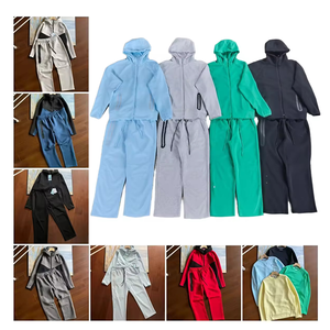 하이 퀄리티 럭셔리 브랜드 편안한 테크 양털 복장 소프트 테크 양털 조깅 까마귀 운동복 바지 상의 남성 운동복 - Product Image 2